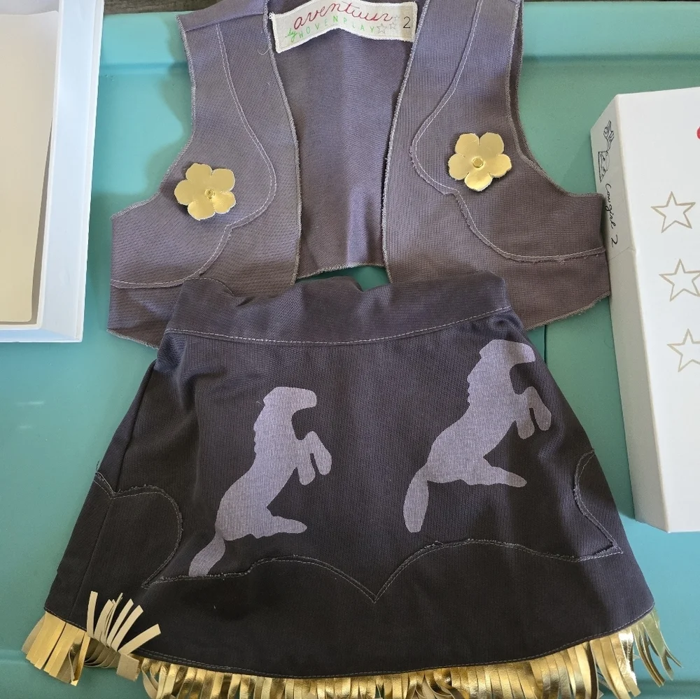 Wovenplay Cowgirl Set, size 2 by. Luxury Childrens Brand